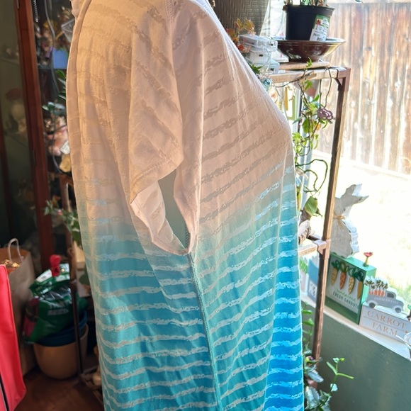 Calvin Klein Performance Women’s Ombré Short Sleeve Pullover T-shirt Top Large - Picture 5 of 13